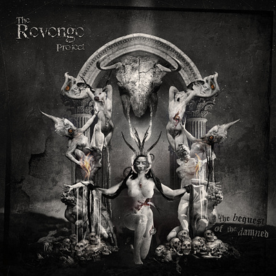 The Revenge Project - "Bequest Of The Damned" (front cover art) album cover cover art illustration metal covers mixed media print