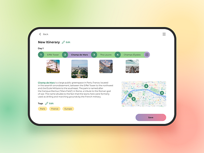 Daily UI 079 — Itinerary app dailyui dailyui079 dailyux design figma ui ux webdesign