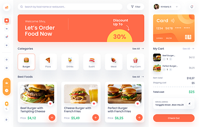 Food Order Management Dashboard
