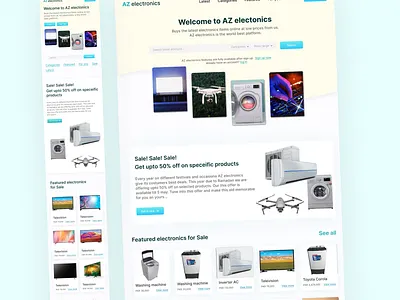 Electronics Website design inspiration latest design new design redesign ui uiux website redesign