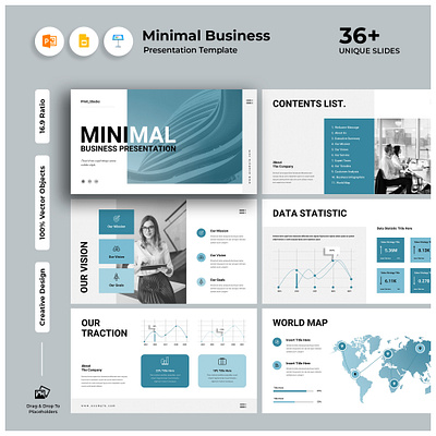 Minimal Business Presentation Template business business deck clean design company profile corporate design graphic design infographic minimal minimal design minimal presentation minimal presentation design pitch deck presentation presentation design