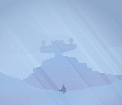 May The 4th Be With You | Illustration clone wars dark vador darth vader destroyer flatdesign illustration snow star wars starwarsday