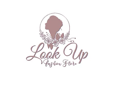 Fashion Logo beautiful blue branding elegant fashion female floral flower girl graphic design illustration lady logo lovely silhouette simple sleek typography vector