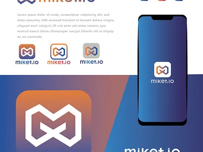 M technology company logo 3d branding design graphic design logo q technology vector