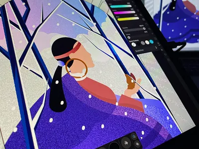 Cold Winter branding design illustration nft winter