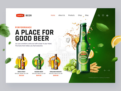 Brewery Landing Page beer beer landing page beer wwebsite branding brewery brewery landing page brewery website design ui ui design web design wine wine landing page wine website