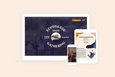 Global Ecovillage Network Gathering l Website mockup event ui ux