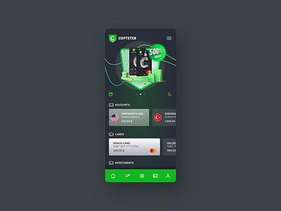 Cepteteb Online Banking Mobile App banking carousel figma hamburger menu mobile redesign retouch smoooth