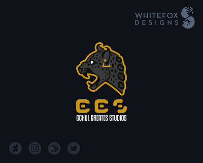 Cchul Creates Studios black jaguar branding feline jaguar logo spots vector wild