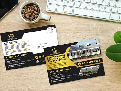 Realtor Postcard Design agent postcard graphic design home renovation postcard marketing design postcard design real estate agent postcard real estate postcard realtor postcard sell house postcard