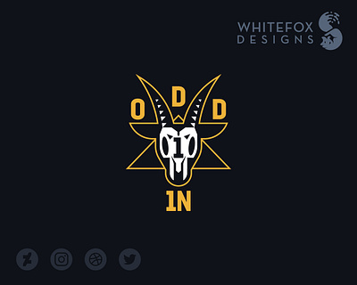 ODD 1 1N branding design goat logo vector