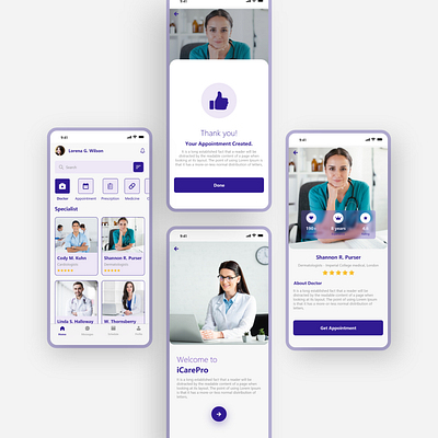 Doctor Appointment App app doctor doctor app mobile app ui