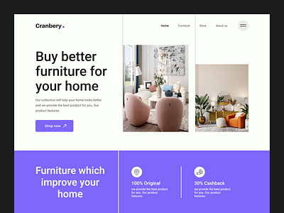 web site: landing page ecommerce furniture header heading home ui interior landigpagedesign landing design landingpage landingpage design site ui ux web design web page web site web site design web ui webdesign weblanding