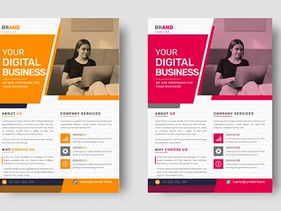 corporate business flyer 3d animation branding corporate business flyer graphic design logo motion graphics ui