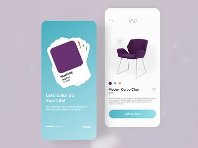 Furniture Brand Screens color design furniture logo minimal minimal design shopping ui user interface ux