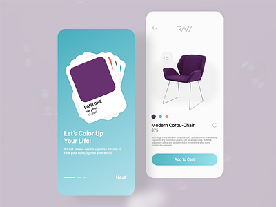 Furniture Brand Screens color design furniture logo minimal minimal design shopping ui user interface ux