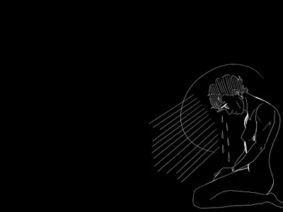Intuition vs. Intrusion. dark design graphic design illustration