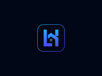 Home logo, L + H letter + Home icon branding flat logo h home home service house housing l lh lhhome living logo minimal logo minimalist logo modern logo property development property logo real estate visual identity wordmark