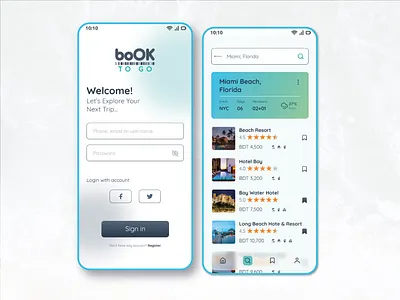 Hotel Booking App (IOS / Android) android app design figma ios mobile app ui uidesign uiux ux