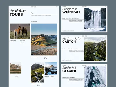 ICELANDS. Travel Webdesign Concept adobexd desktop iceland landingpage nature travel ui webdesign