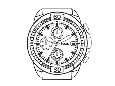 Watch Line Art branding design details art graphic design illustration line art vector tracing