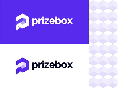 Prize Box logo with p & box icon apps icon apps logo box logo brand logo branding colorful company logo gradient illustration letter logo p creative logo p lettermark p logo p monogram p wordmark prize logo text based logo voilet color website logo word logo