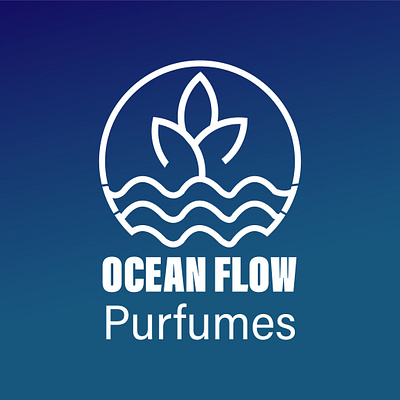 Ocean Flow Perfumes minimal logo branding graphic design illustration logo design minimalist logo