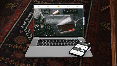 Armenia Wine (Landing page) dailyui ui