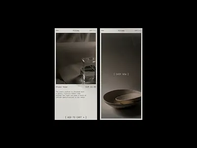 Editorial Concept ceramics design editorial minimal minimalism mobile mobile first ui ui ux ui ux design ux