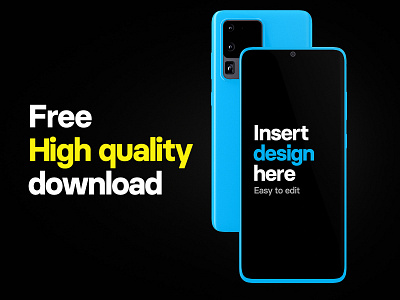Samsung Galaxy S20 Mockup - Free download cinema 4d download free gumroad mockup mockups phone mockup render samsung galaxy