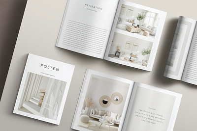 Magazine Mockup Kit branding brochure clean cover design feminine magazine minimal mock up mock up mockup modern print scene spread template tones warm