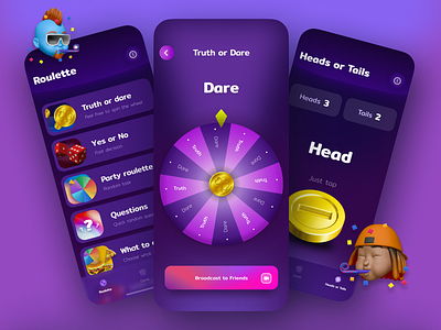 Group Hot Party Games Online App app design games group mobile mobile app online party ui ux