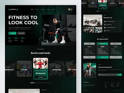 Gym Sport Landing Page design gym gym landing page gym website sport sport landing page sport website ui ux web design website website design website design landing page website landing page