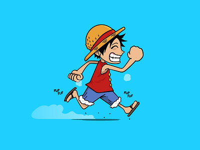 Little Luffy illustration illustrator luffy one piece vector