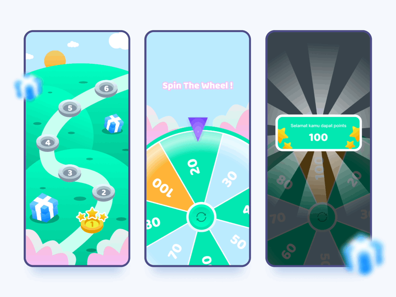 Spin The Wheel Animation animation game gamification