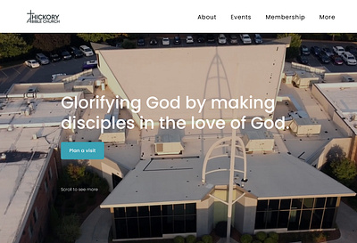Hickory Bible Church Website Redesign product design usability testing user research ux ux deign web design