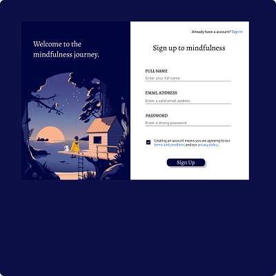 Sign up page design figma graphic design logo signup ui ux website