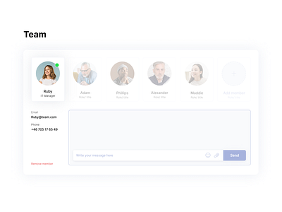 Team chat/ Messenger design ui