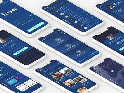 Keepay: Virtual Wallet App app dark mode ewallet mobile mobile app product design ui ui design ux ux design virtual wallet wallet