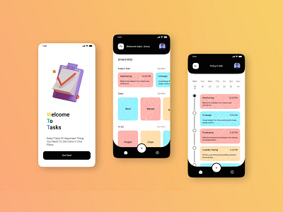 Task App app appdesign design mobile mobileapp mobileapplication task todo ui uidesign uiux ux