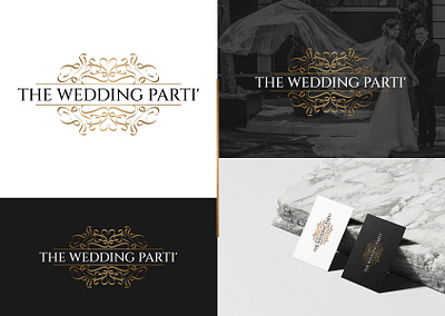 The Wedding Parti | Logo Design brand brand identity branding creative eye catching logo fashion gold graphic design hand drawn illustration jewelry logo logodesign logotype luxury minimal minimalist modern visual identity wedding