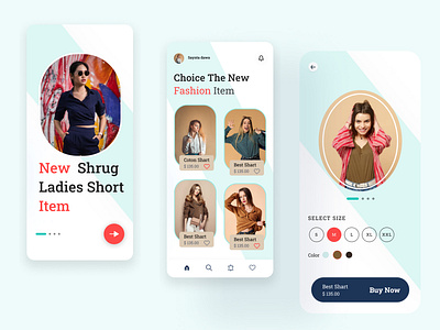 E-commerce - Mobile App 2020 trend app design branding clean concept creative e commerce e commerce design fashion fashion app homepage insta interface minimal mobile app design productdesign socialapp topdesigner ui ux