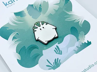 Enamel Pin – Classic Kamoo character – Kamoo Studio® - The Lab character cute enamel pin goodies illustration kamoo kamoo lab kamoolab kamoostudio kawaii pin product product design