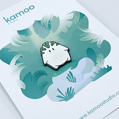 Enamel Pin – Classic Kamoo character – Kamoo Studio® - The Lab character cute enamel pin goodies illustration kamoo kamoo lab kamoolab kamoostudio kawaii pin product product design