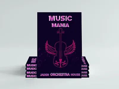 Music mania ( book cover) book book cover cover art design graphic design illustration typography