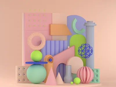 3d modelling 3d 3d artist 3d modelling brand identity branding c4d maxon octane palette render symbols