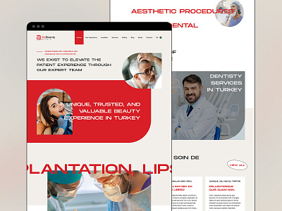 ReBeauty Clinic® Website aesthetic beauty clean clinic dentistry hair hair transplant hospital istanbul minimal modern onyx plastic surgery website wellness