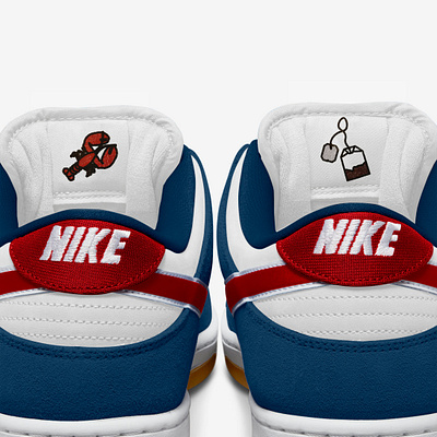 Nike SB Dunk Boston Red Sox boston boston red sox concept graphic design illustration illustrator nike nike sb photoshop product design shoes sneakers