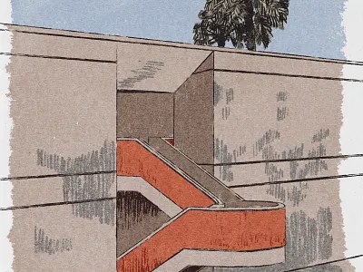 12/21/2021 - Architecture study architecture architecture study ipad sketch practice retrosupply co. rsco thin crayon brush textured