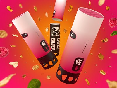 Cerrreal 3d blender branding cereal design dribbbleweeklywarmup food illustration packaging pink